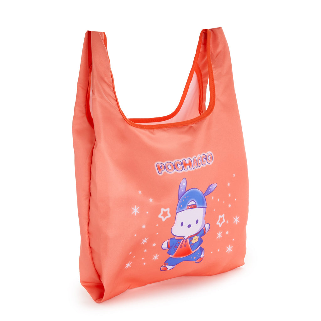 Pochacco Reusable Nylon Tote with Clear Snap Case, Hapidanbui