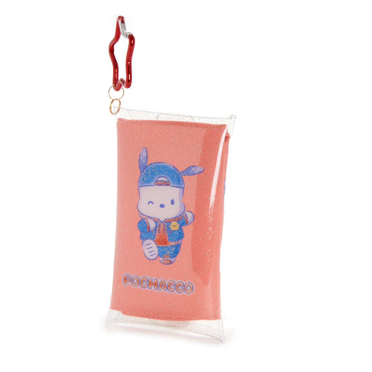 Pochacco Reusable Nylon Tote with Clear Snap Case, Hapidanbui