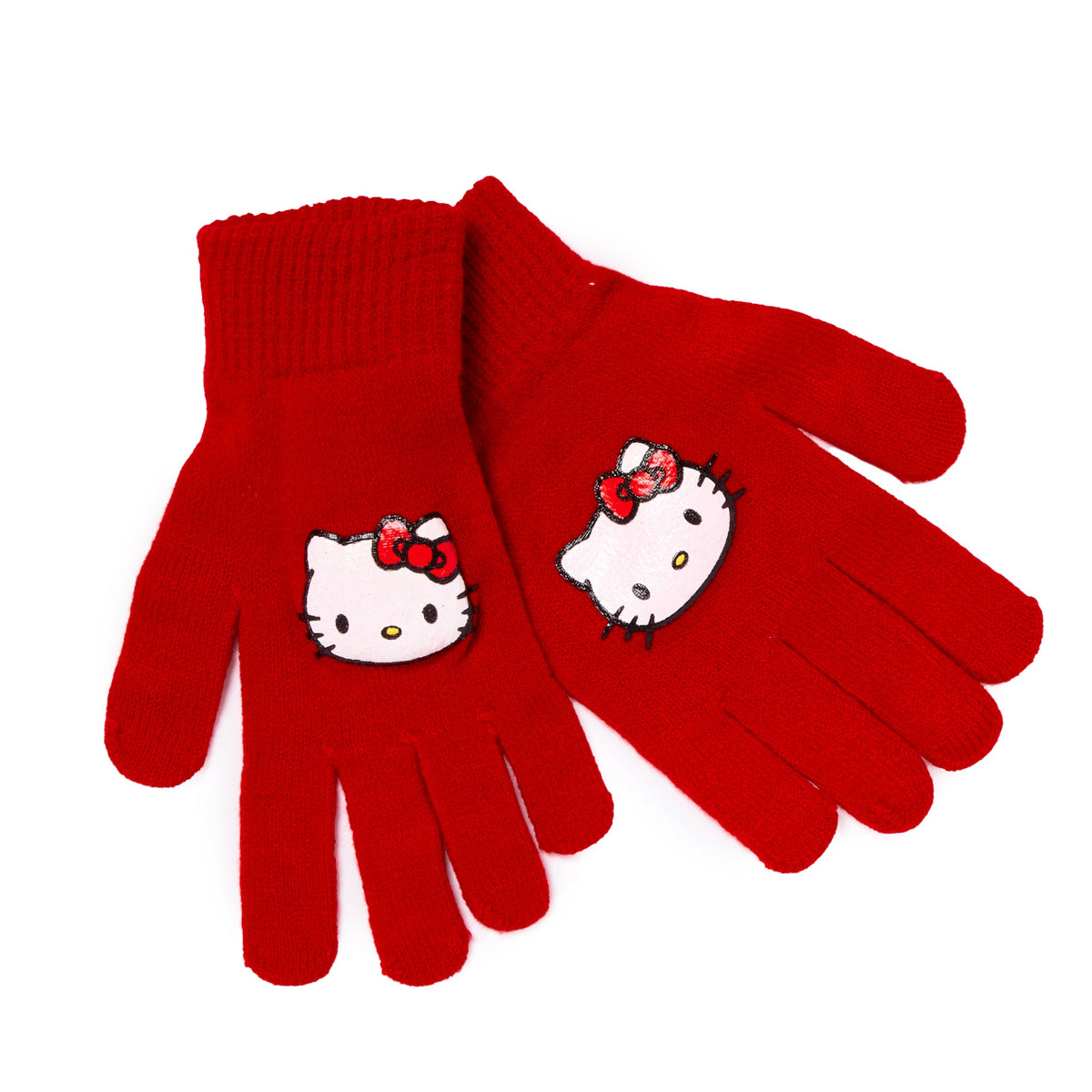Hello Kitty Kids 2-Piece Earmuff and Gloves Set, Red