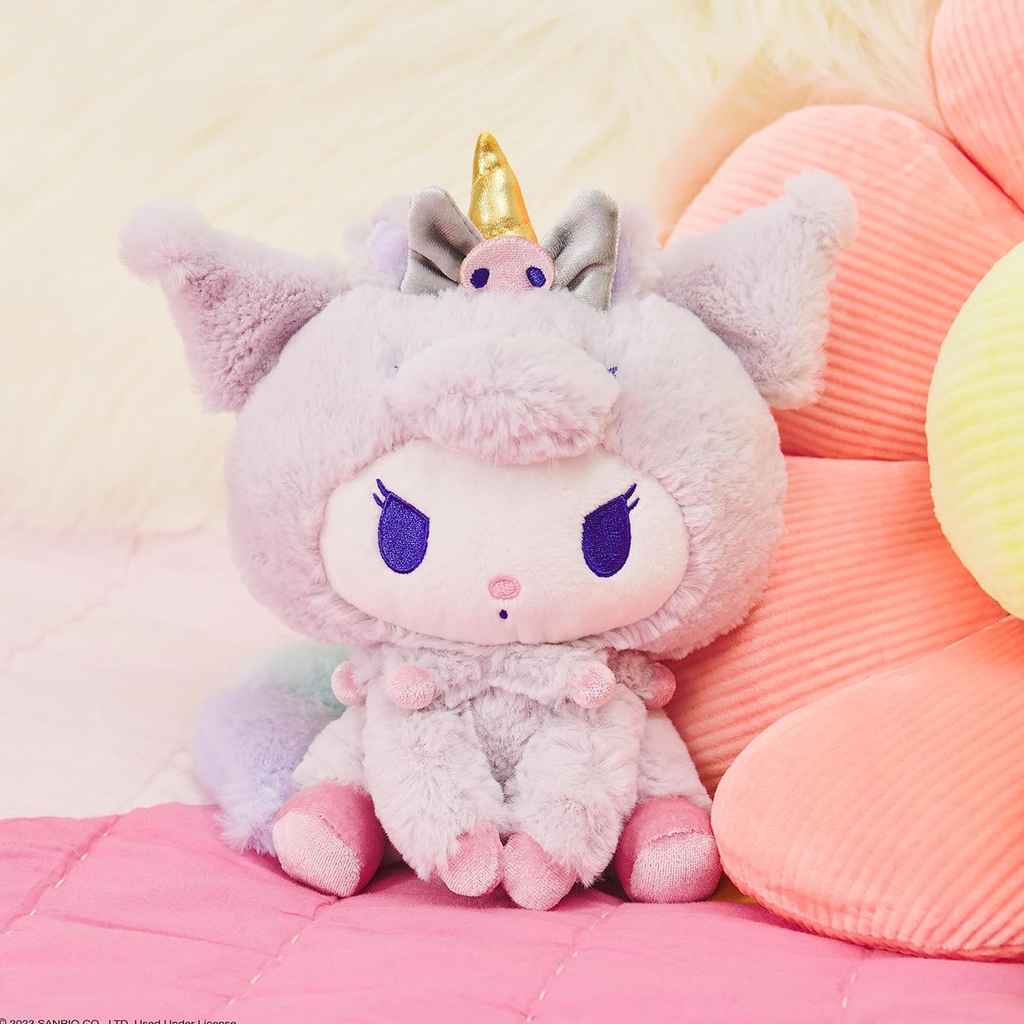 Kuromi GUND Six Inch Pastel Unicorn Mascot Plush