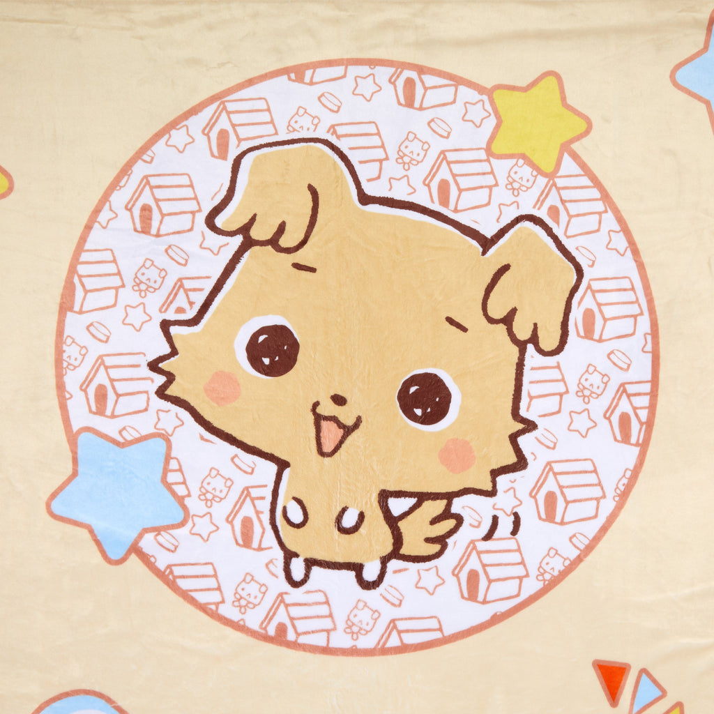 Chibimaru Cheerful Pup Cozy Throw Blanket