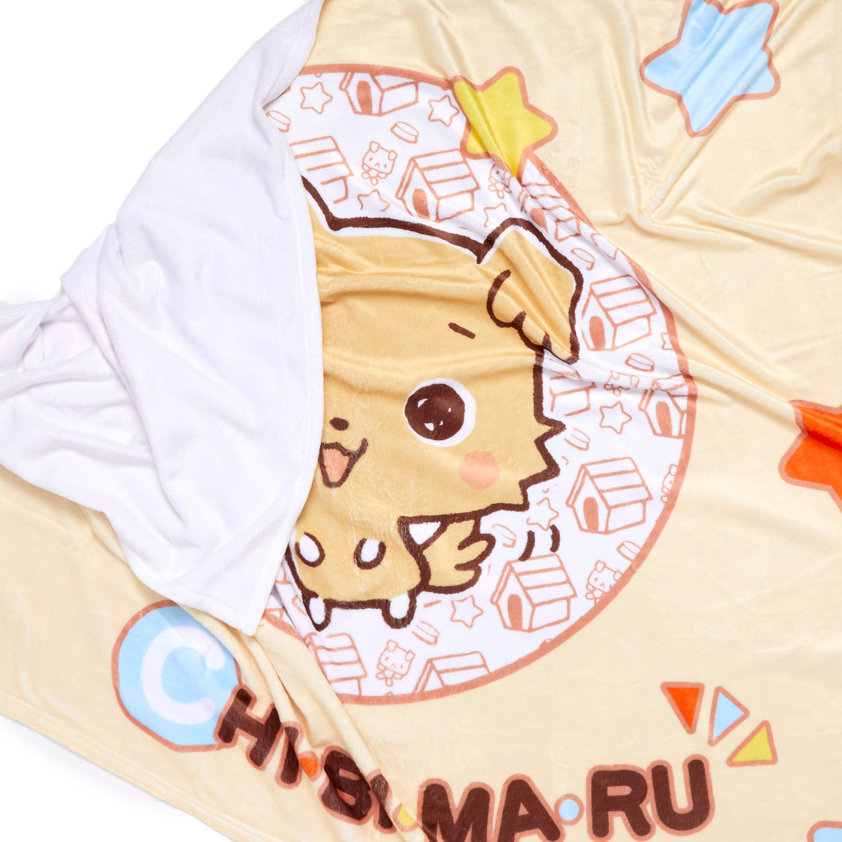 Chibimaru Cheerful Pup Cozy Throw Blanket