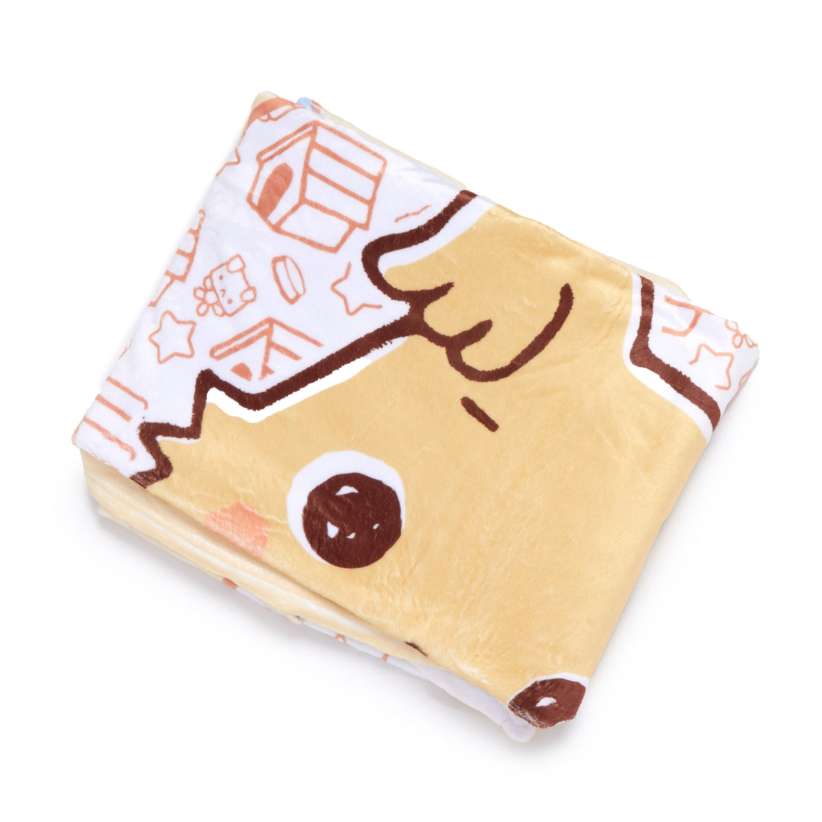 Chibimaru Cheerful Pup Cozy Throw Blanket
