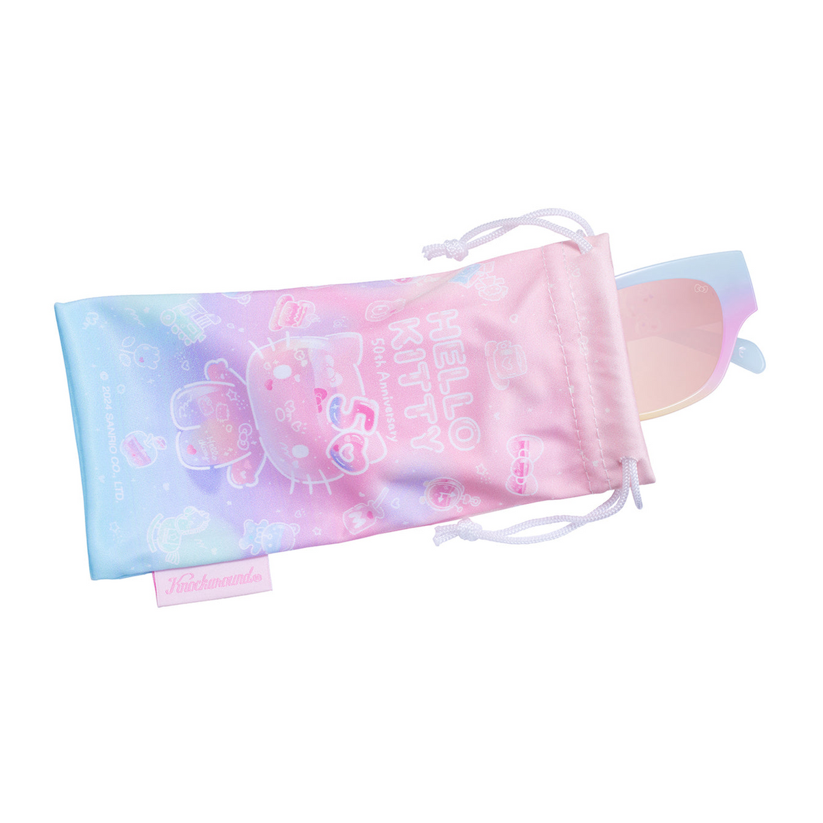 Hello Kitty X Knockaround 50Th Anniversary Junipers Sunglasses, Pink Gradient