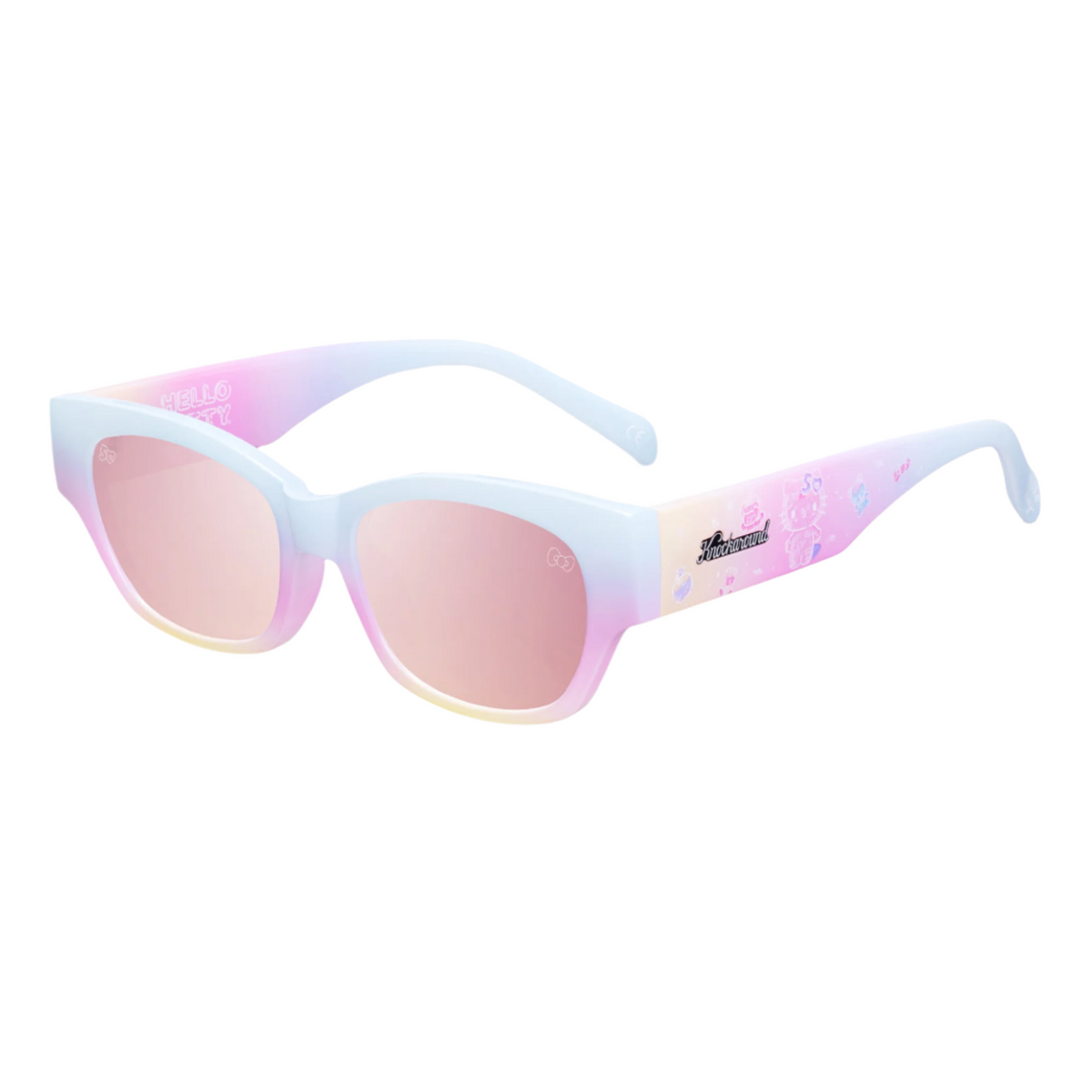 Hello Kitty X Knockaround 50Th Anniversary Junipers Sunglasses, Pink Gradient