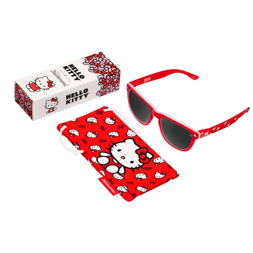 Hello Kitty X Knockaround Premiums Sunglasses, Classic Red