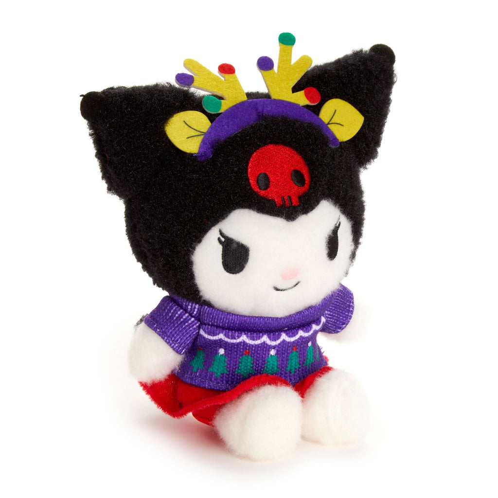 Kuromi Sweater Weather 8 Inch Fuzzy Plush