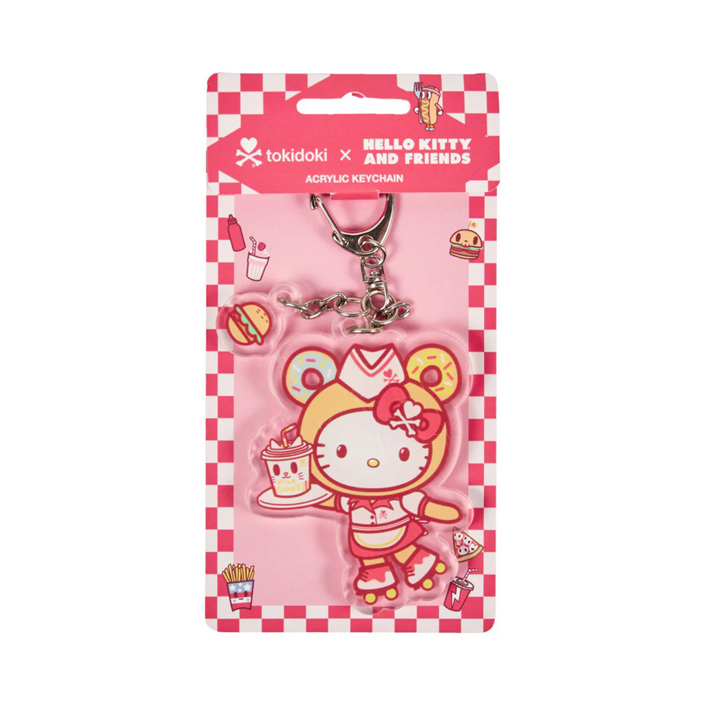 Hello Kitty x tokidoki Fast Food Drive-In Acrylic Keychain