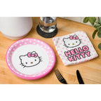 Hello Kitty Paper Napkin And Plate 32 Piece Party Pack, Pink Dots