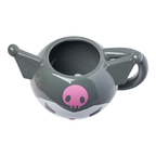 Kuromi Gray Face Sculpted Ceramic Mug