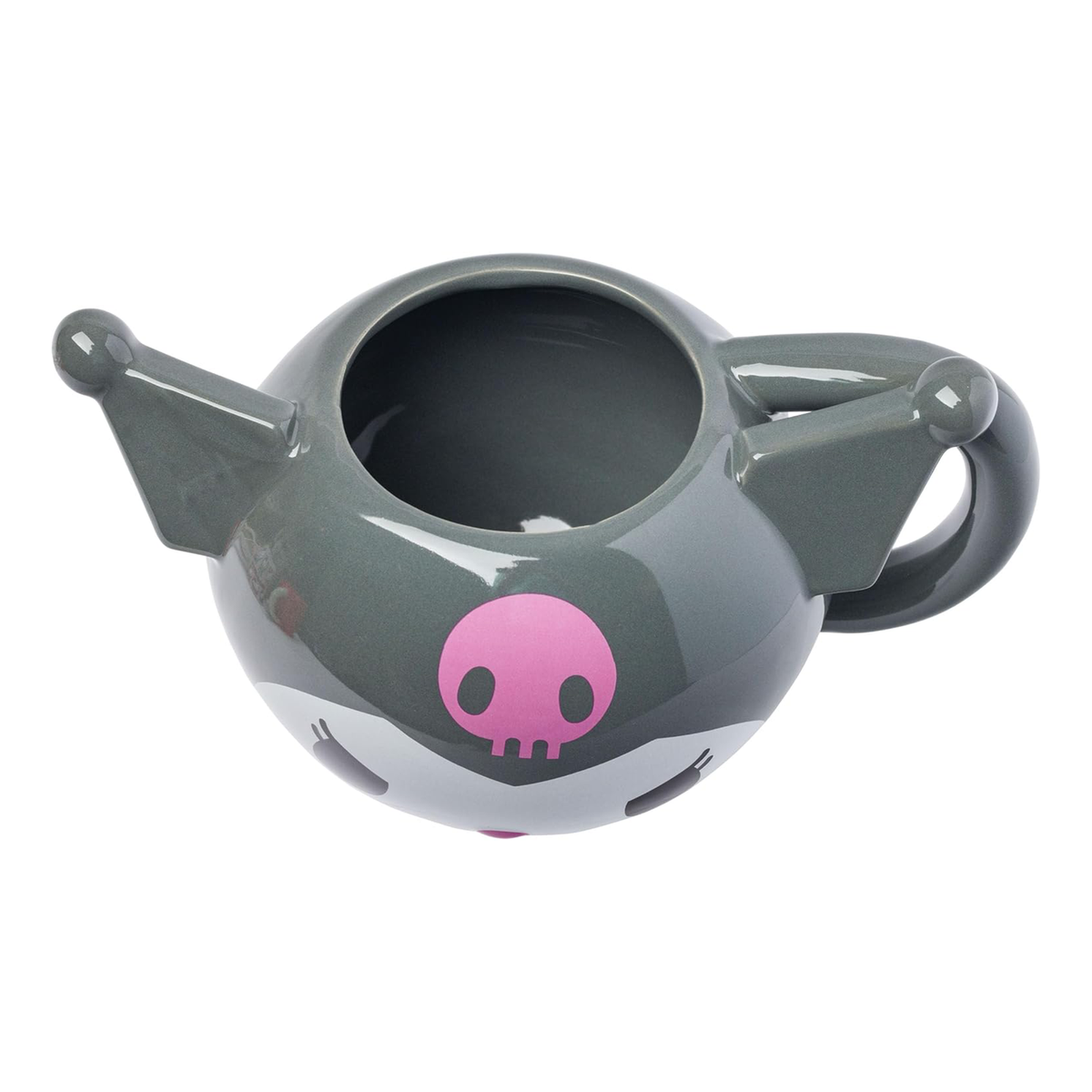 Kuromi Gray Face Sculpted Ceramic Mug