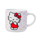 Hello Kitty Expressions 4 Piece Ceramic Mug Stack With Rack