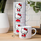 Hello Kitty Expressions 4 Piece Ceramic Mug Stack With Rack