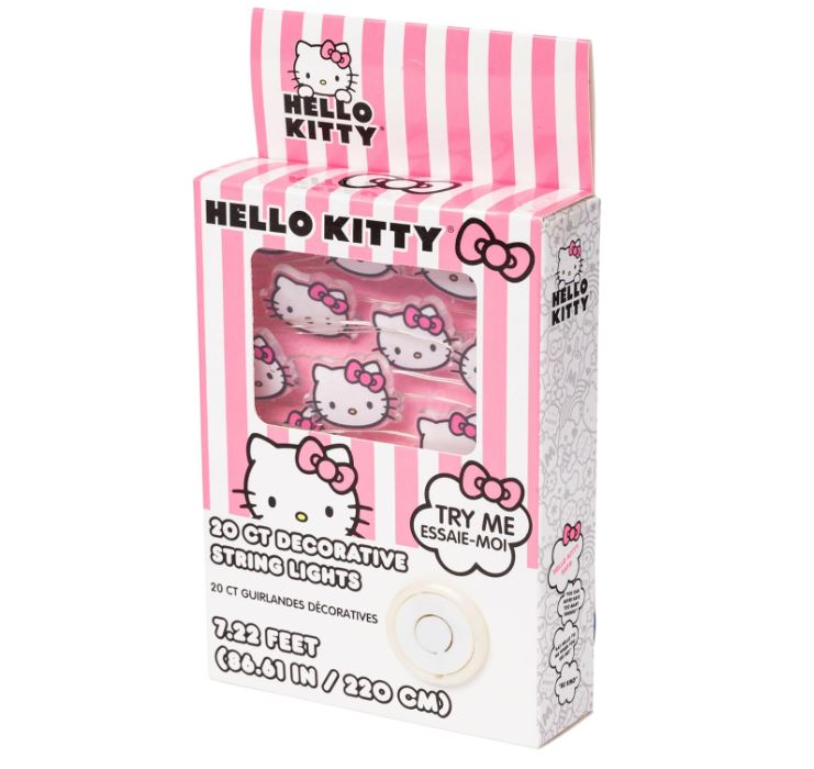Hello Kitty Pink Bow 20ct LED String Lights