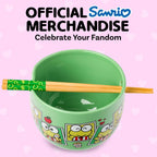 Keroppi Ceramic Ramen Bowl and Chopstick Set, Snap Shots