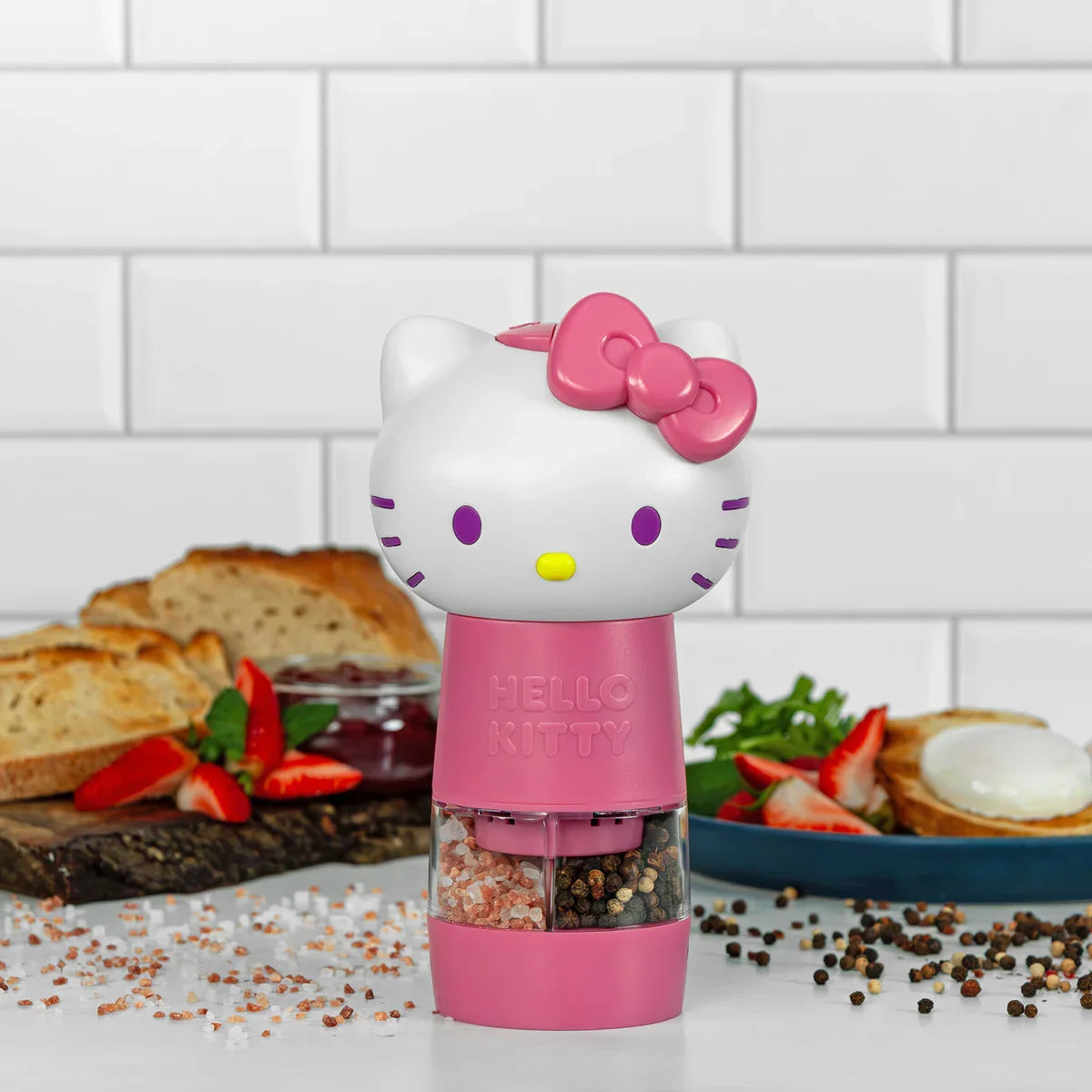 Hello Kitty One-Touch Electric Salt and Pepper Grinder