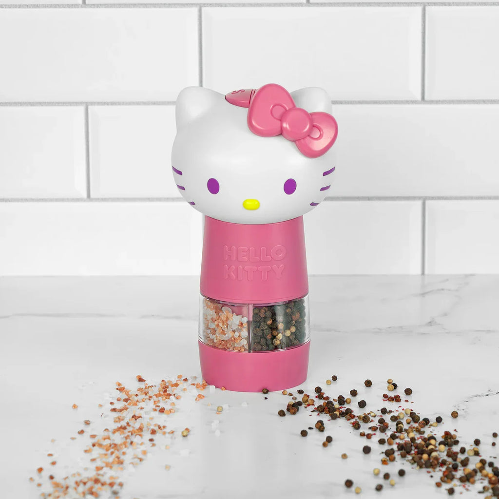 Hello Kitty One-Touch Electric Salt and Pepper Grinder