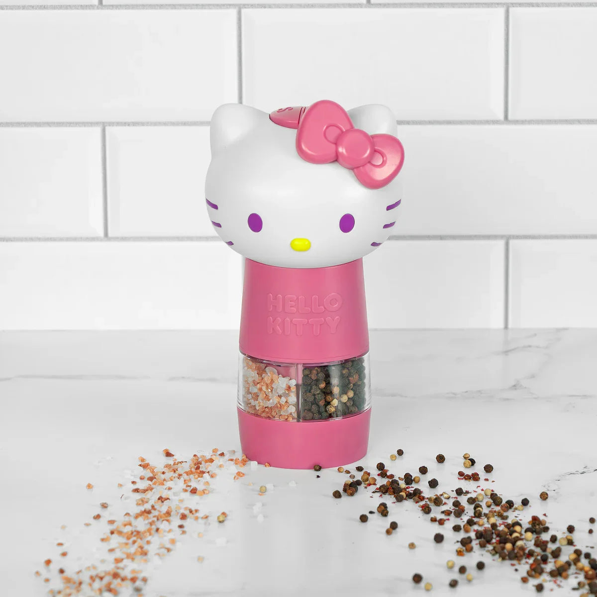 Hello Kitty One-Touch Electric Salt and Pepper Grinder