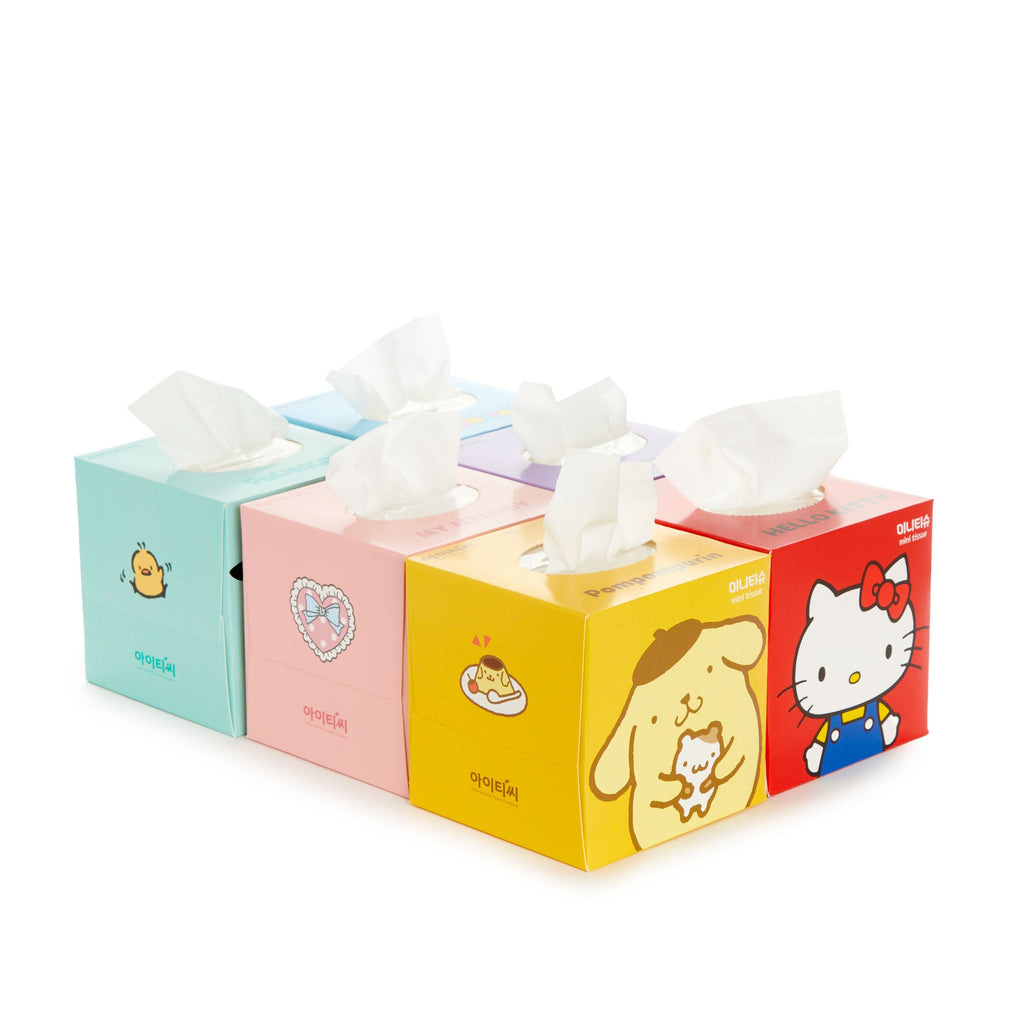 Hello Kitty And Friends Facial 2 Ply Mini Tissue Boxes, Pack Of 6