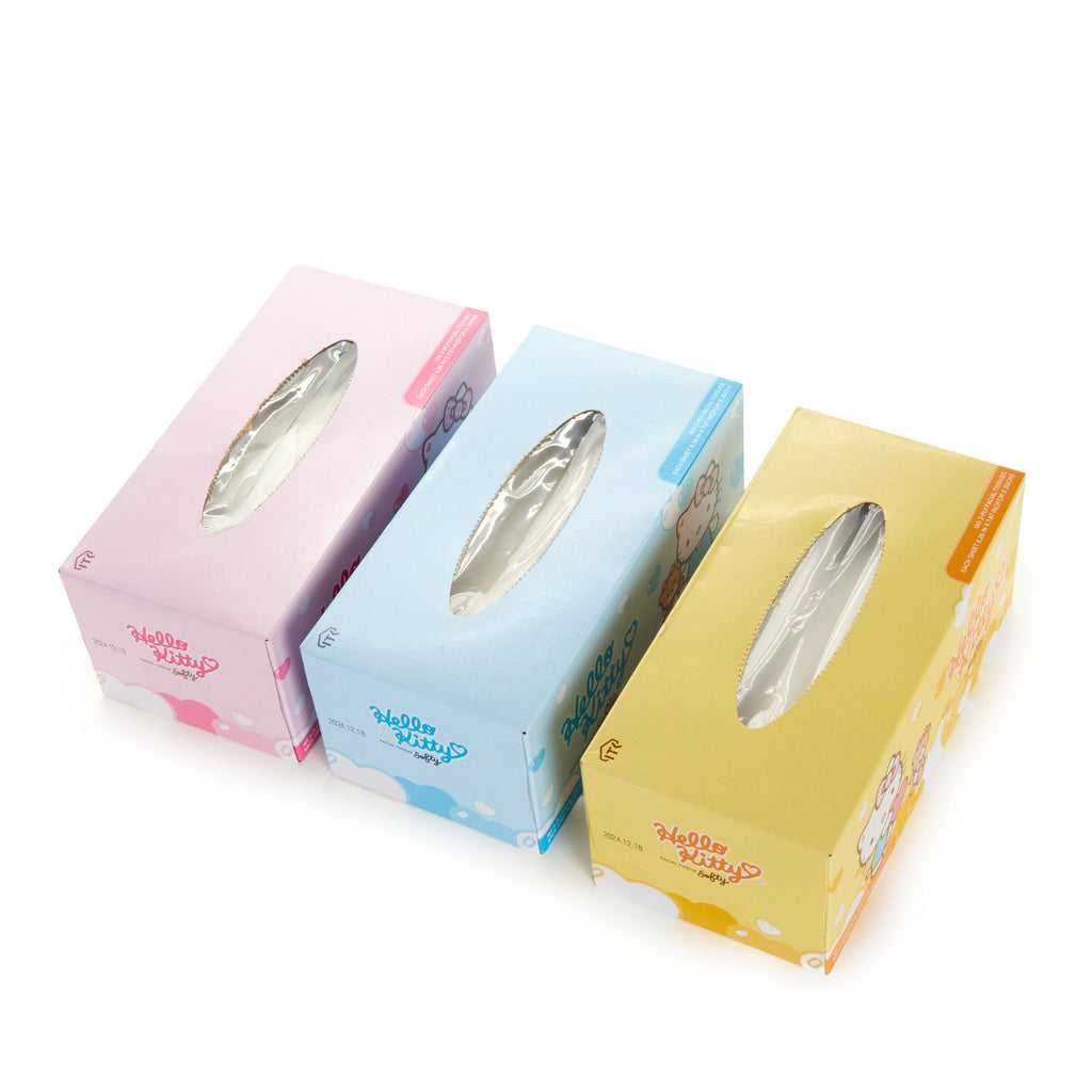 Hello Kitty Softly Facial 2 Ply Tissue Boxes, Pack Of 3