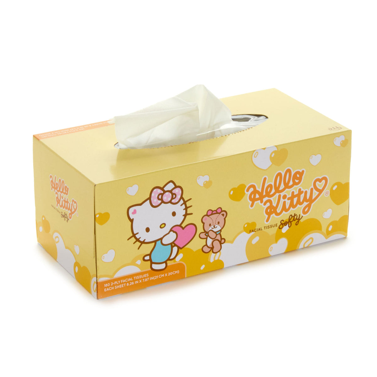 Hello Kitty Softly Facial 2 Ply Tissue Boxes, Pack Of 3