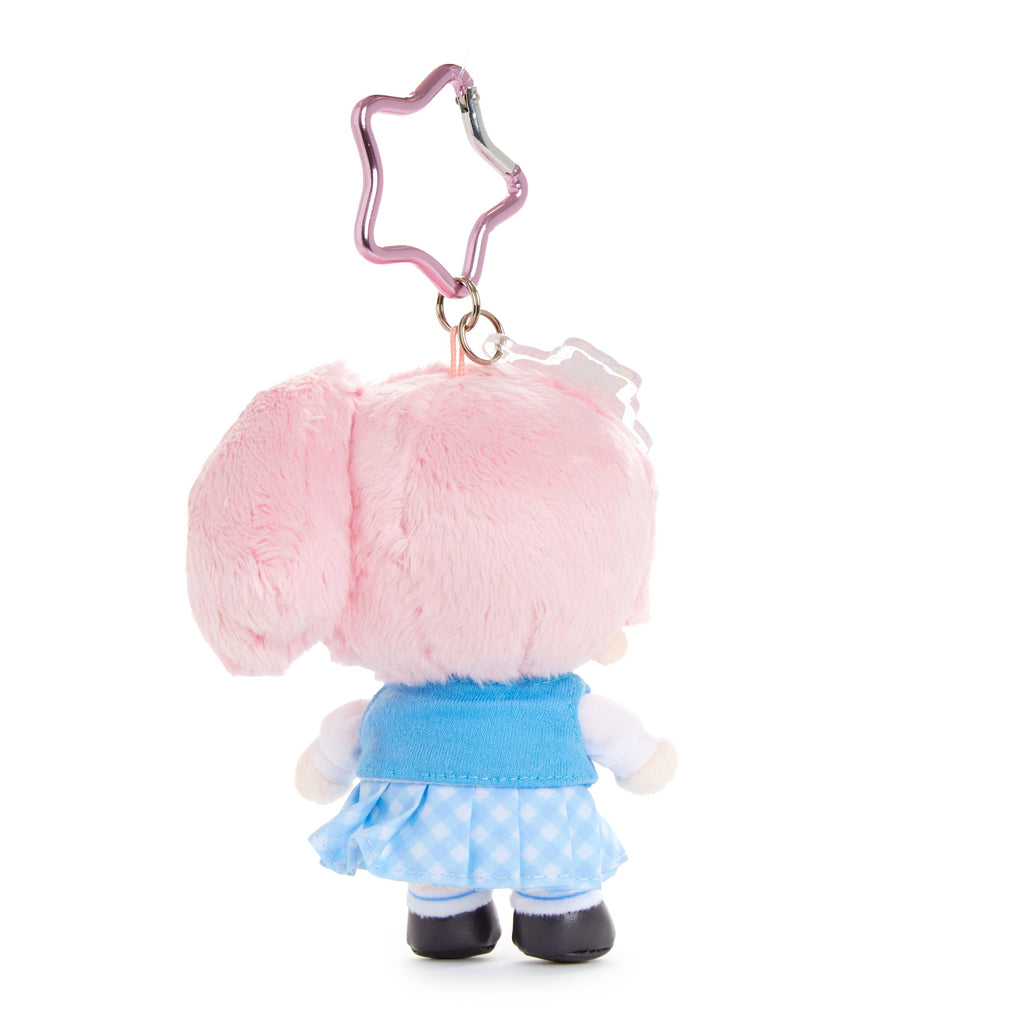 LittleTwinStars Lala Uniform Check Plush Mascot Keychain, 50th Anniversary