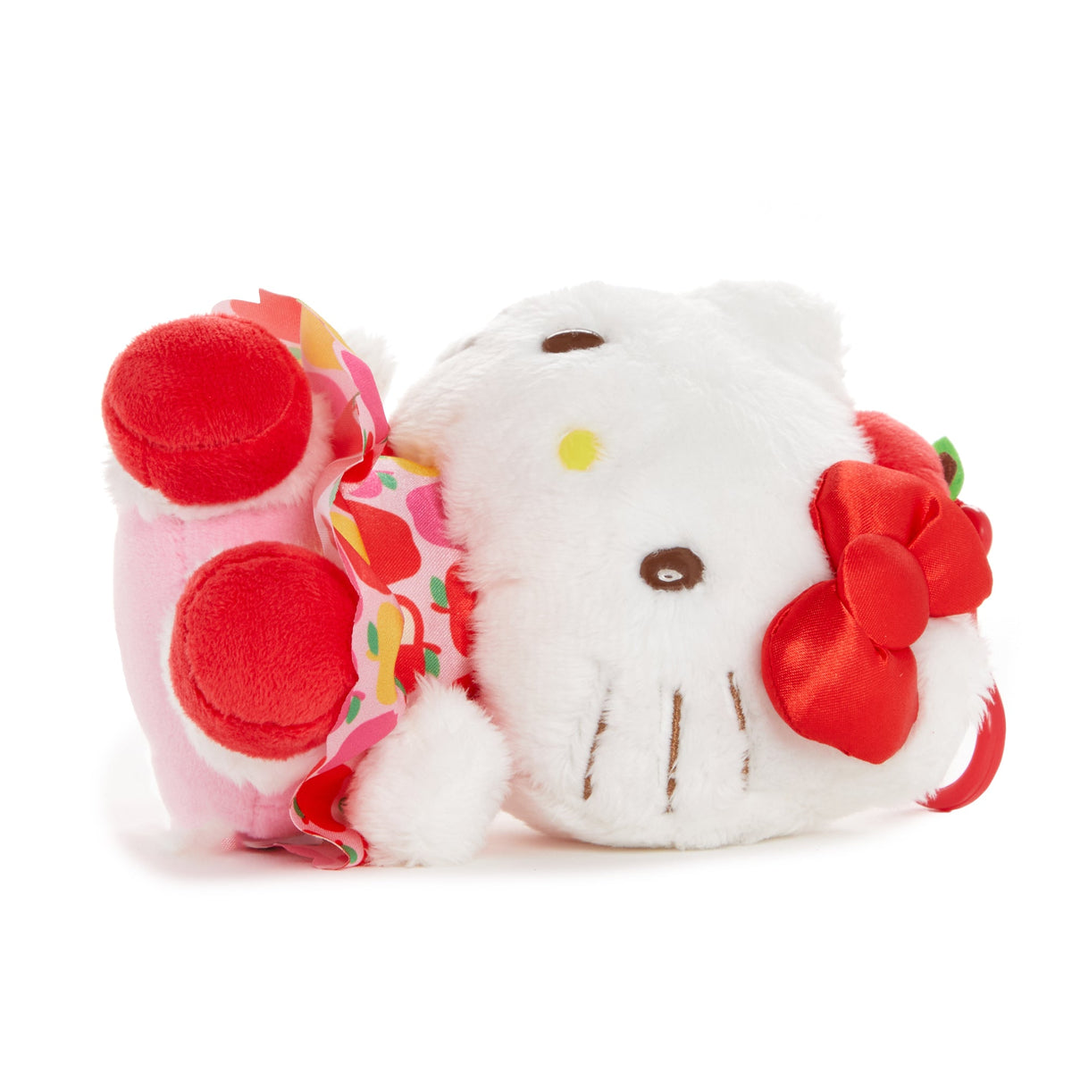 Hello Kitty Plush Mascot Clip, 5 Apples Tall Series