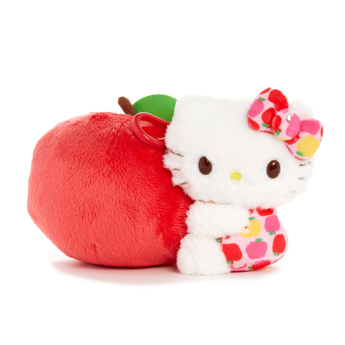 Hello Kitty Plush Mascot Clip Duo with Apple, 5 Apples Tall Series
