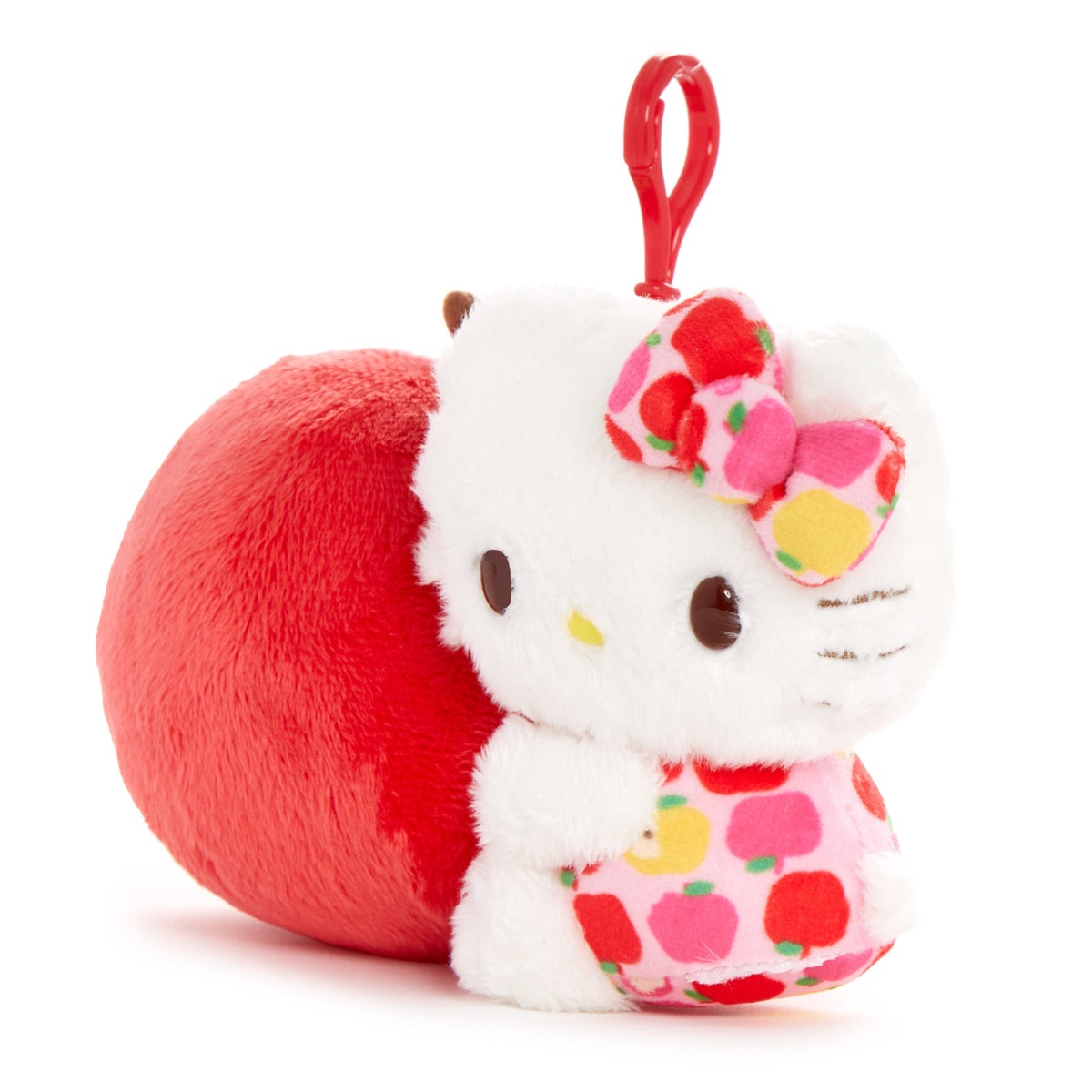 Hello Kitty Plush Mascot Clip Duo with Apple, 5 Apples Tall Series