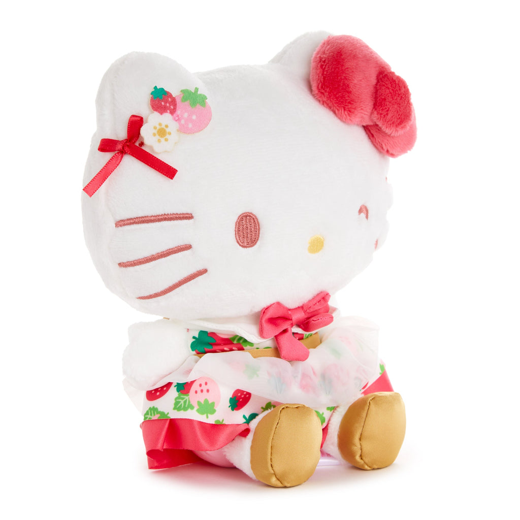 Hello Kitty 8 Inch Plush, Strawberry News 50th Anniversary