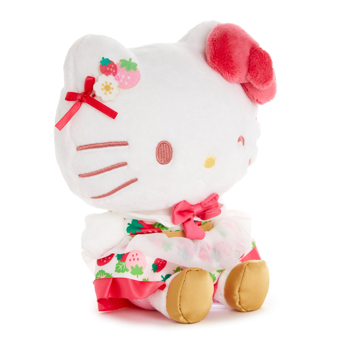 Hello Kitty 8 Inch Plush, Strawberry News 50th Anniversary
