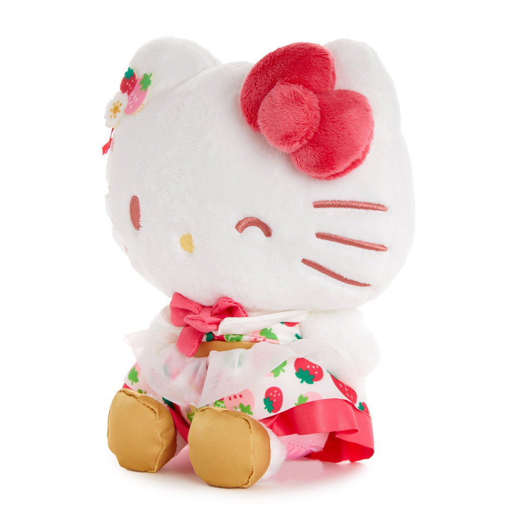 Hello Kitty 8 Inch Plush, Strawberry News 50th Anniversary