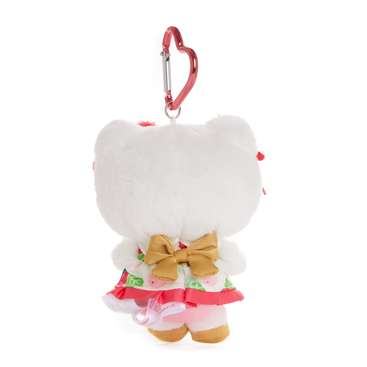 Hello Kitty Plush Mascot Keychain, Strawberry News 50th Anniversary