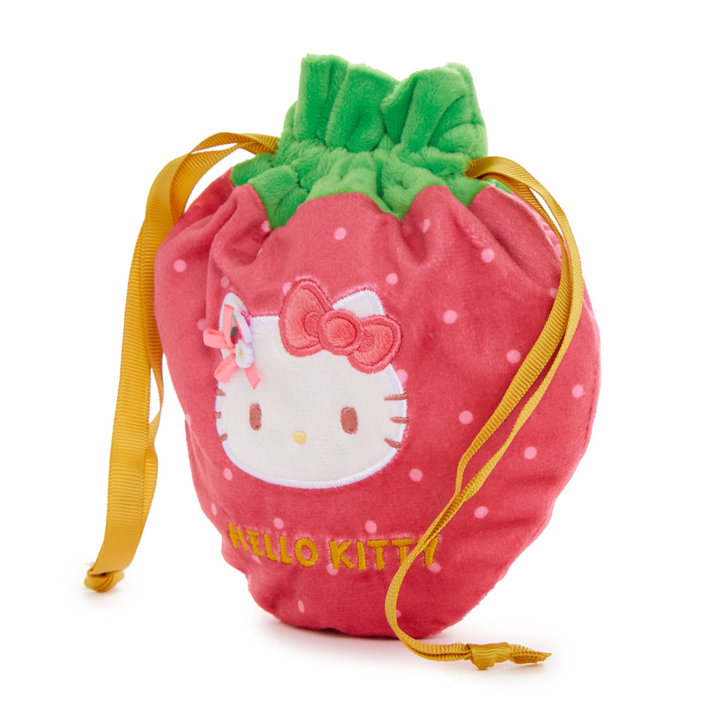 Hello Kitty Drawstring Pouch, Strawberry News 50th Anniversary