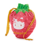 Hello Kitty Drawstring Pouch, Strawberry News 50th Anniversary