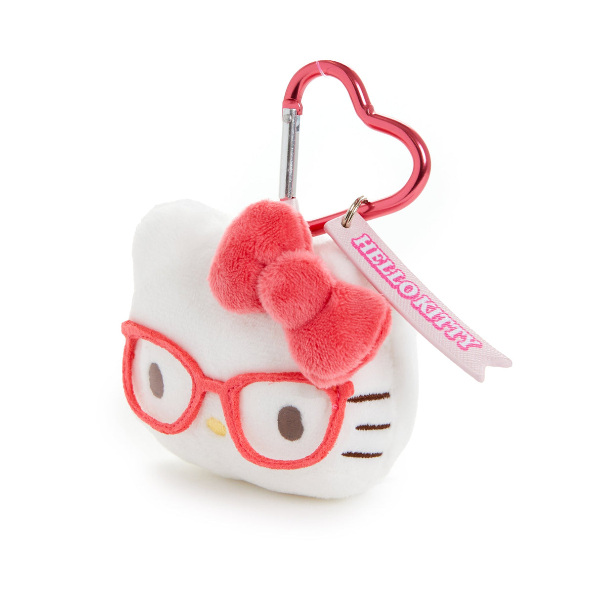 Hello Kitty Glasses Series Plush Mascot Keychain