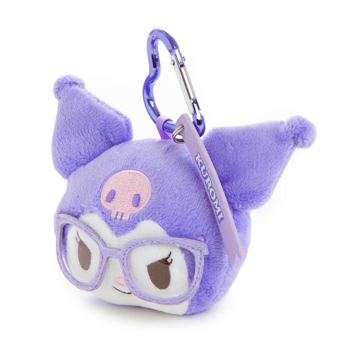 Kuromi Glasses Series Plush Mascot Keychain
