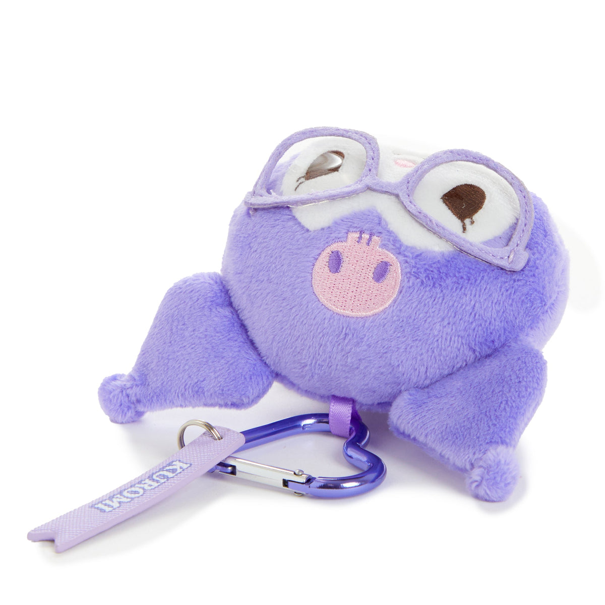 Kuromi Glasses Series Plush Mascot Keychain