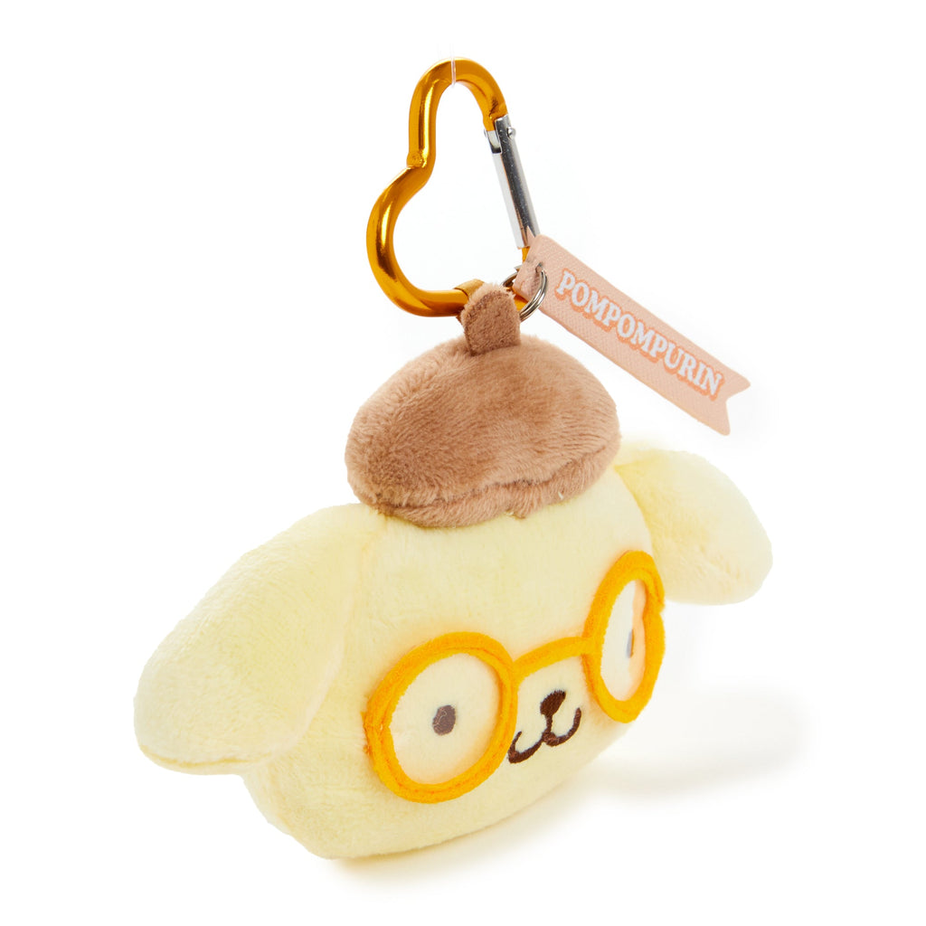 Pompompurin Glasses Series Plush Mascot Keychain