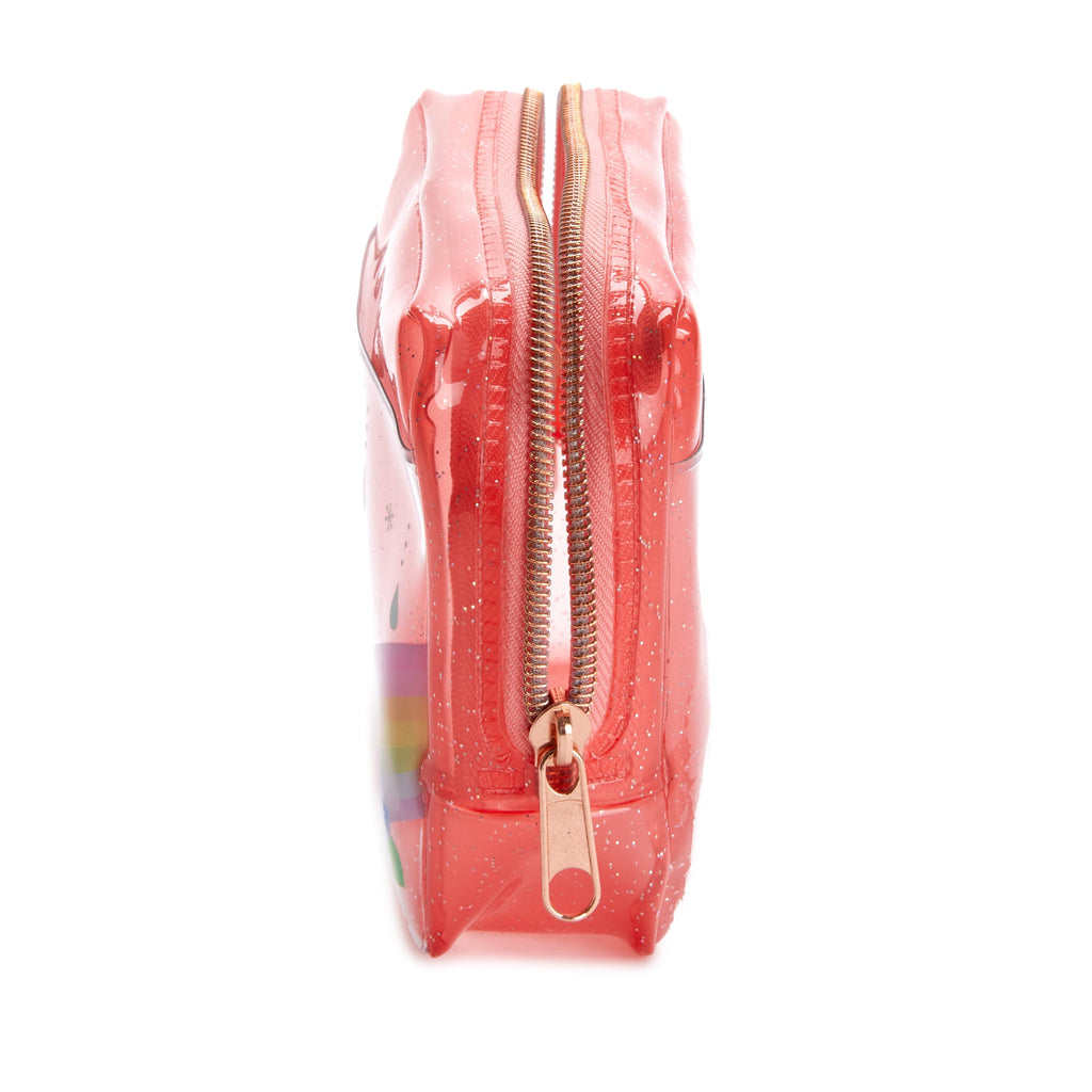 Hello Kitty Rainy Days Glitter Clear Zipper Pouch