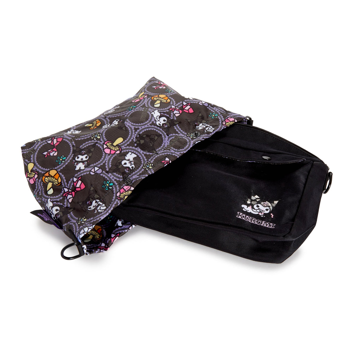 Kuromi 2-in-1 Convertible Shoulder Tote Bag