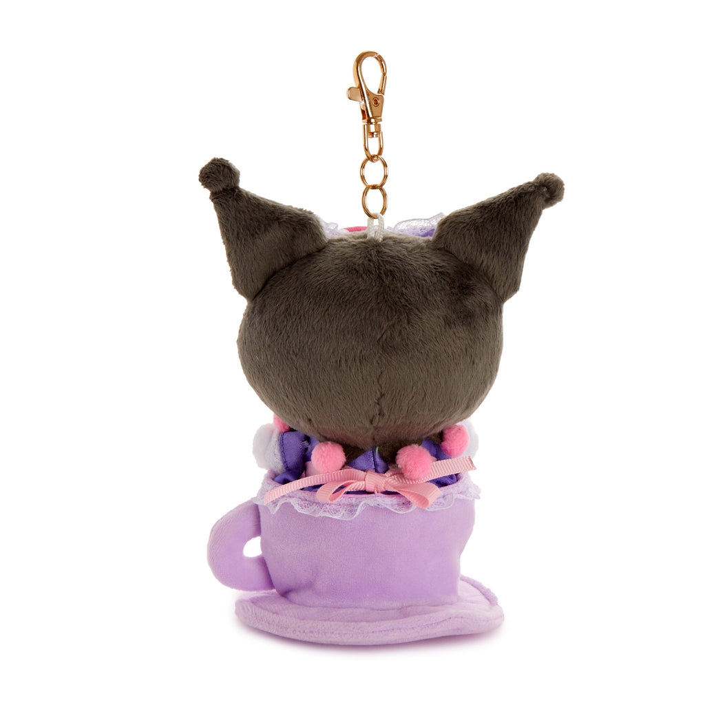 Kuromi Soft Mascot Plush Keychain, Cafe Series
