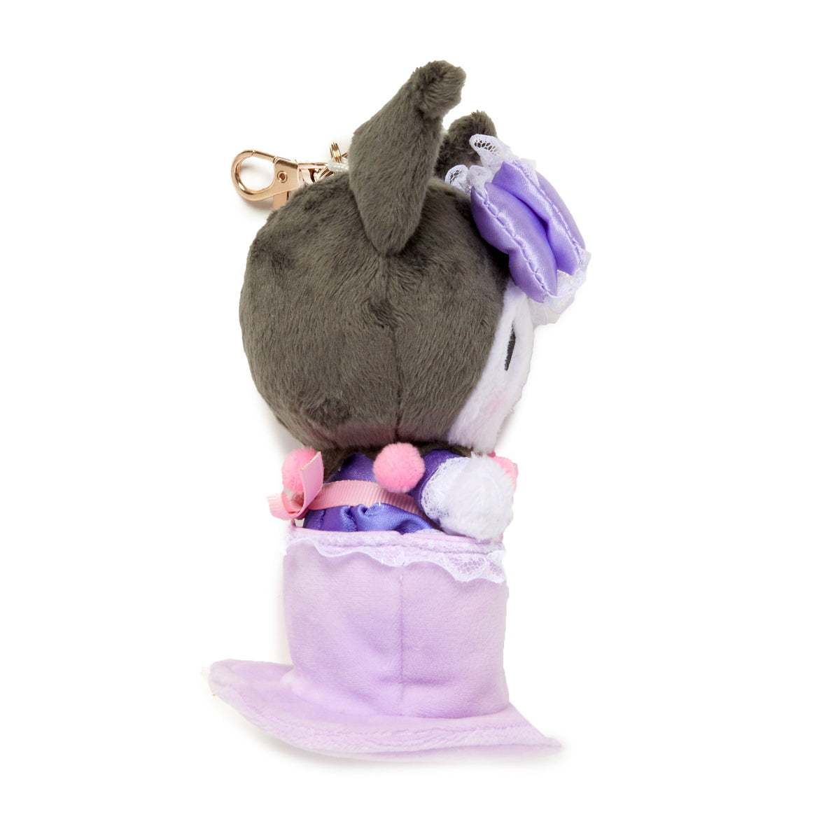 Kuromi Soft Mascot Plush Keychain, Cafe Series