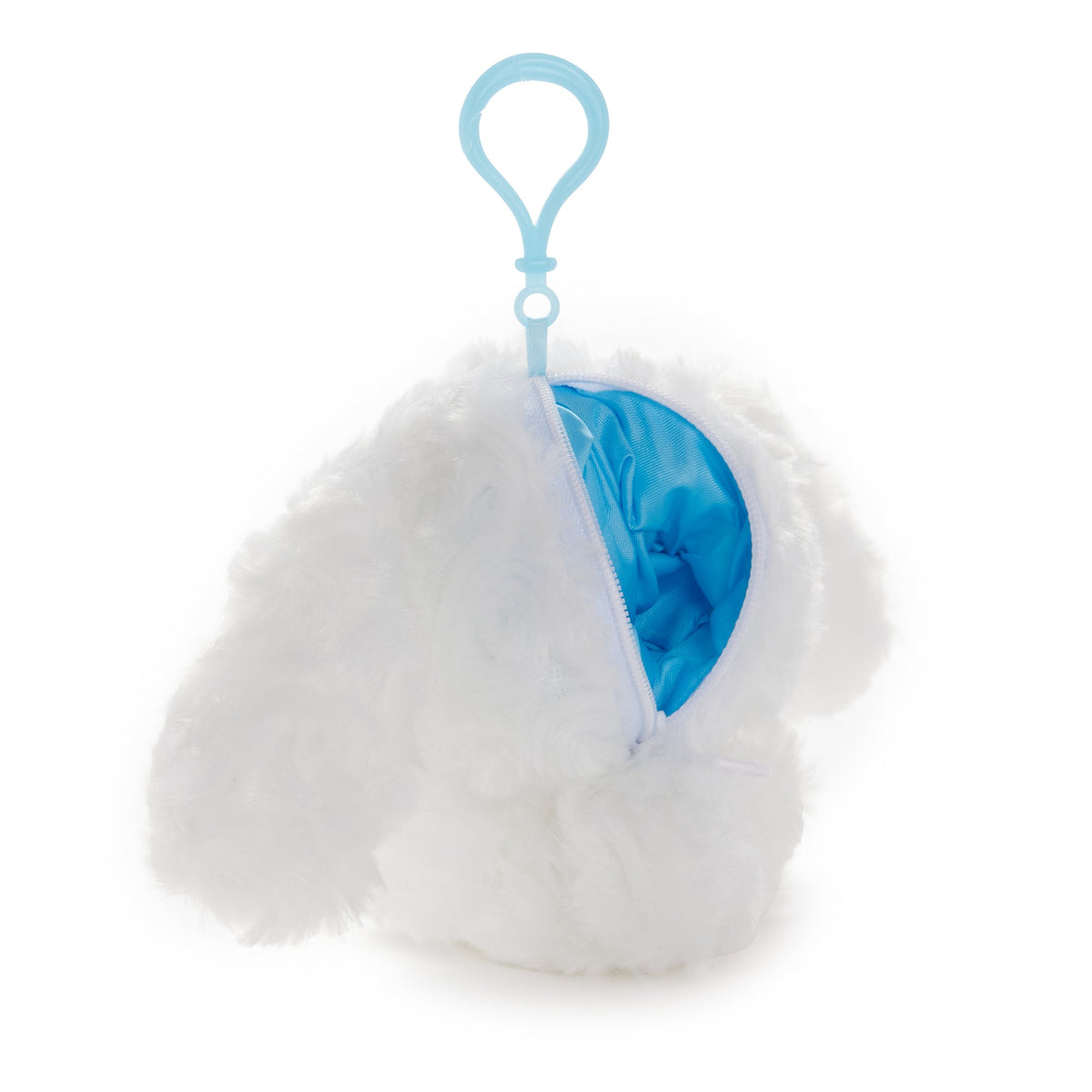 Cinnamoroll Sky Blue Pocket Mascot Clip With Zipper Closure