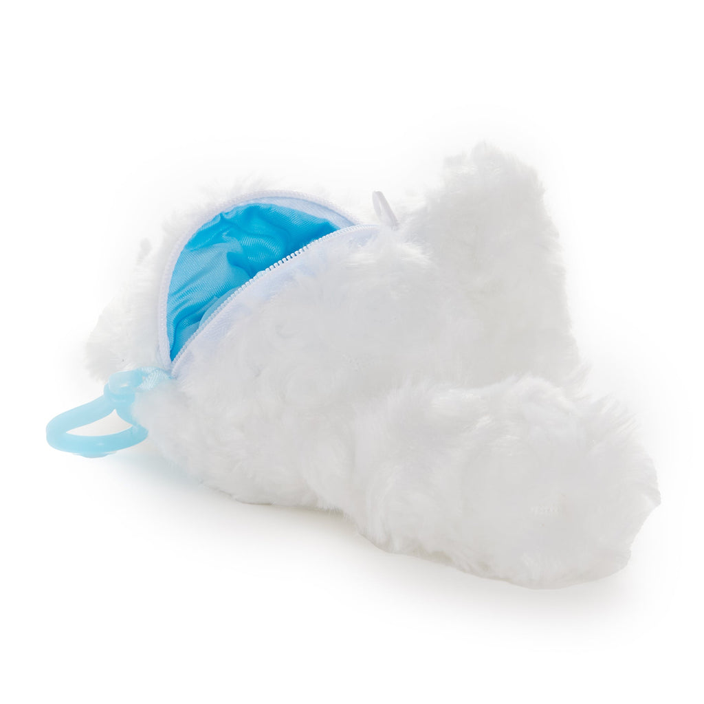 Cinnamoroll Sky Blue Pocket Mascot Clip With Zipper Closure