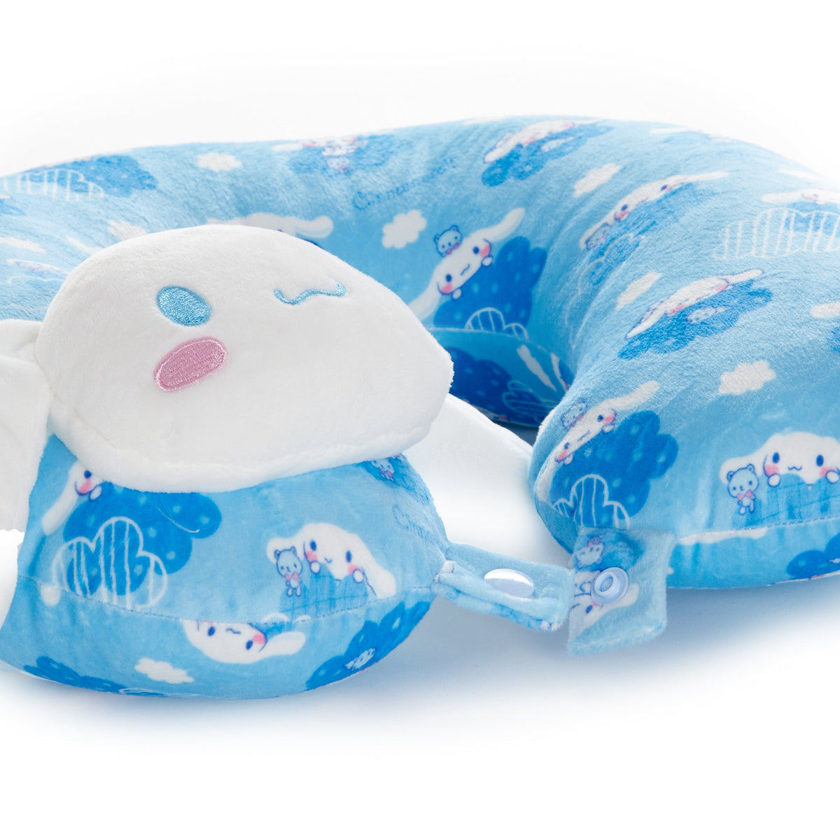 Cinnamoroll Sky Blue Travel Neck Pillow With Hanging Loop