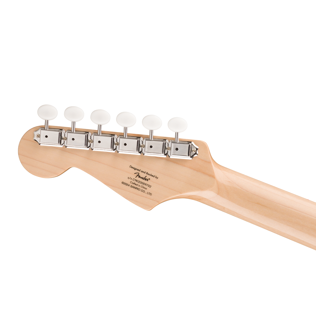 Hello Kitty Fender White Stratocaster Electric Guitar