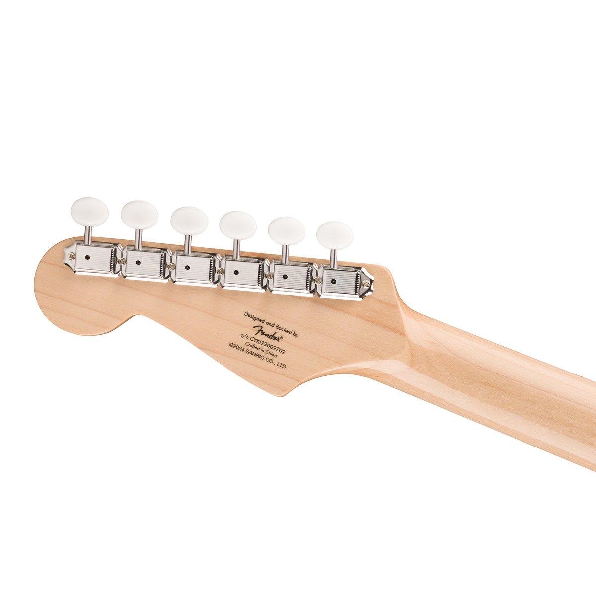 Hello Kitty Fender White Stratocaster Electric Guitar