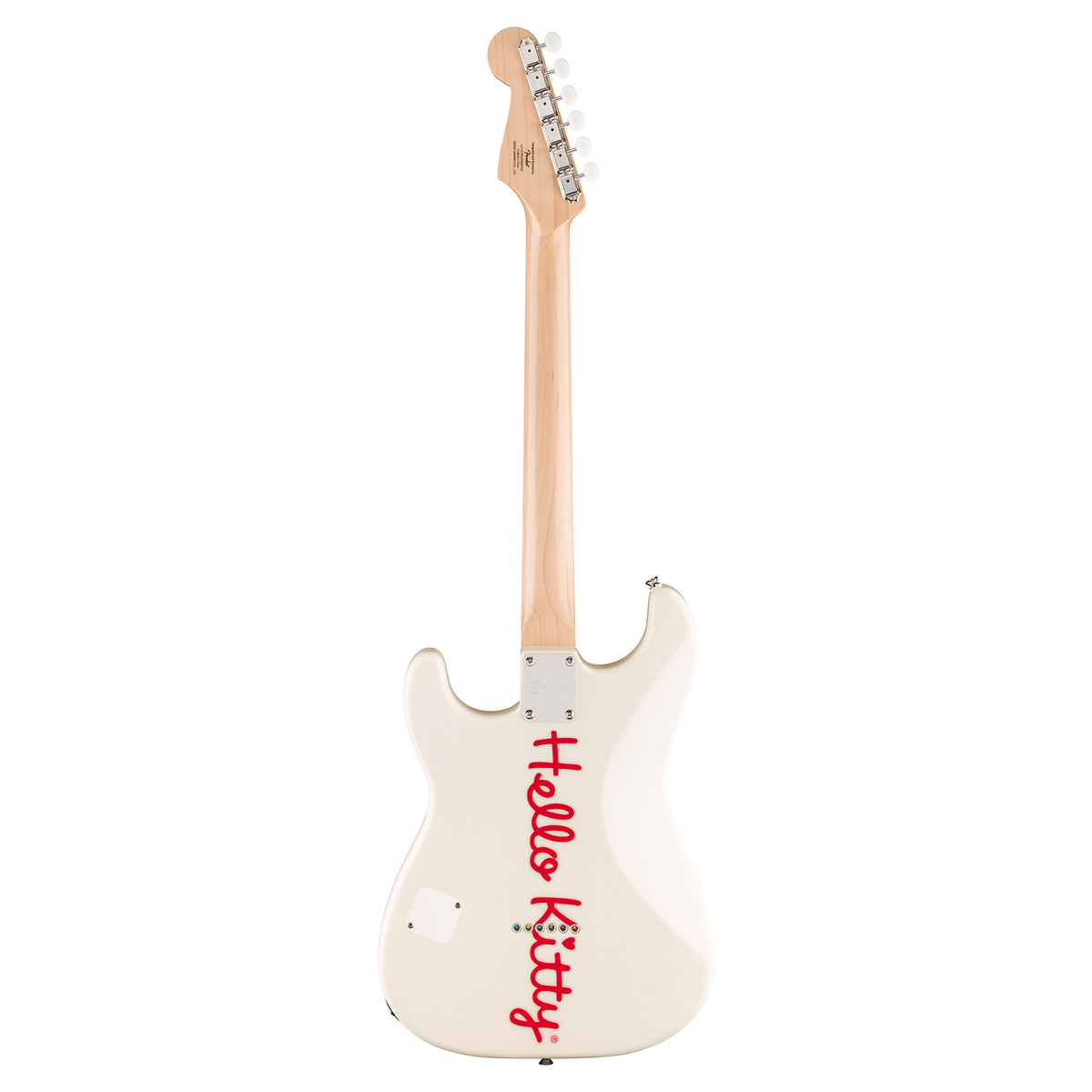 Hello Kitty Fender White Stratocaster Electric Guitar