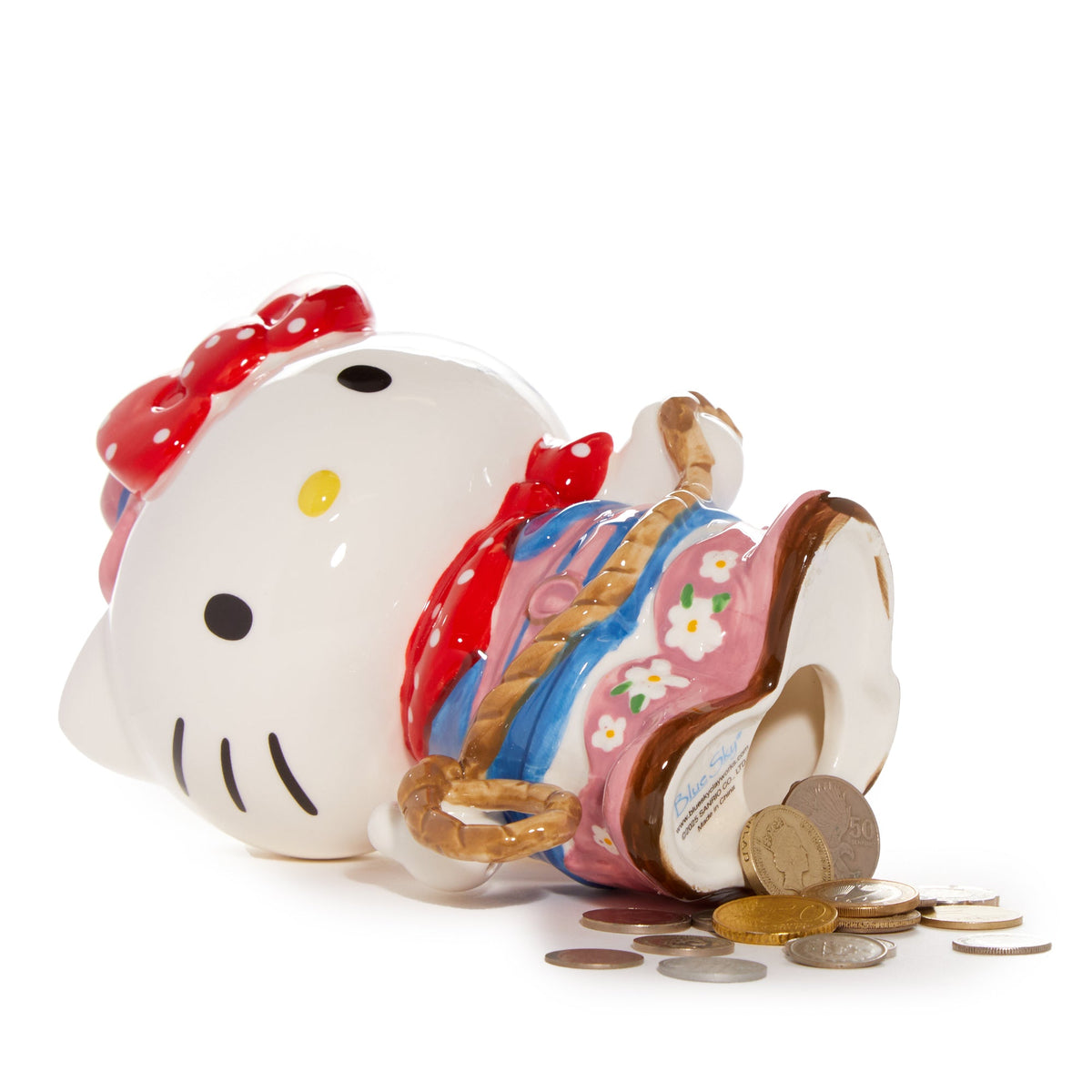 Hello Kitty Cowgirl Hand-Painted Ceramic Coin Bank